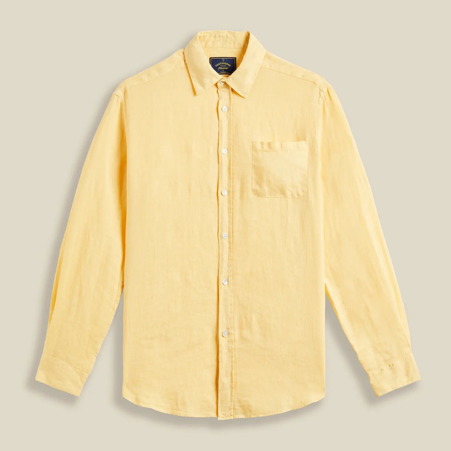 CHEMISE LIN JAUNE PORTUGUESE FLANNEL -  Klubb