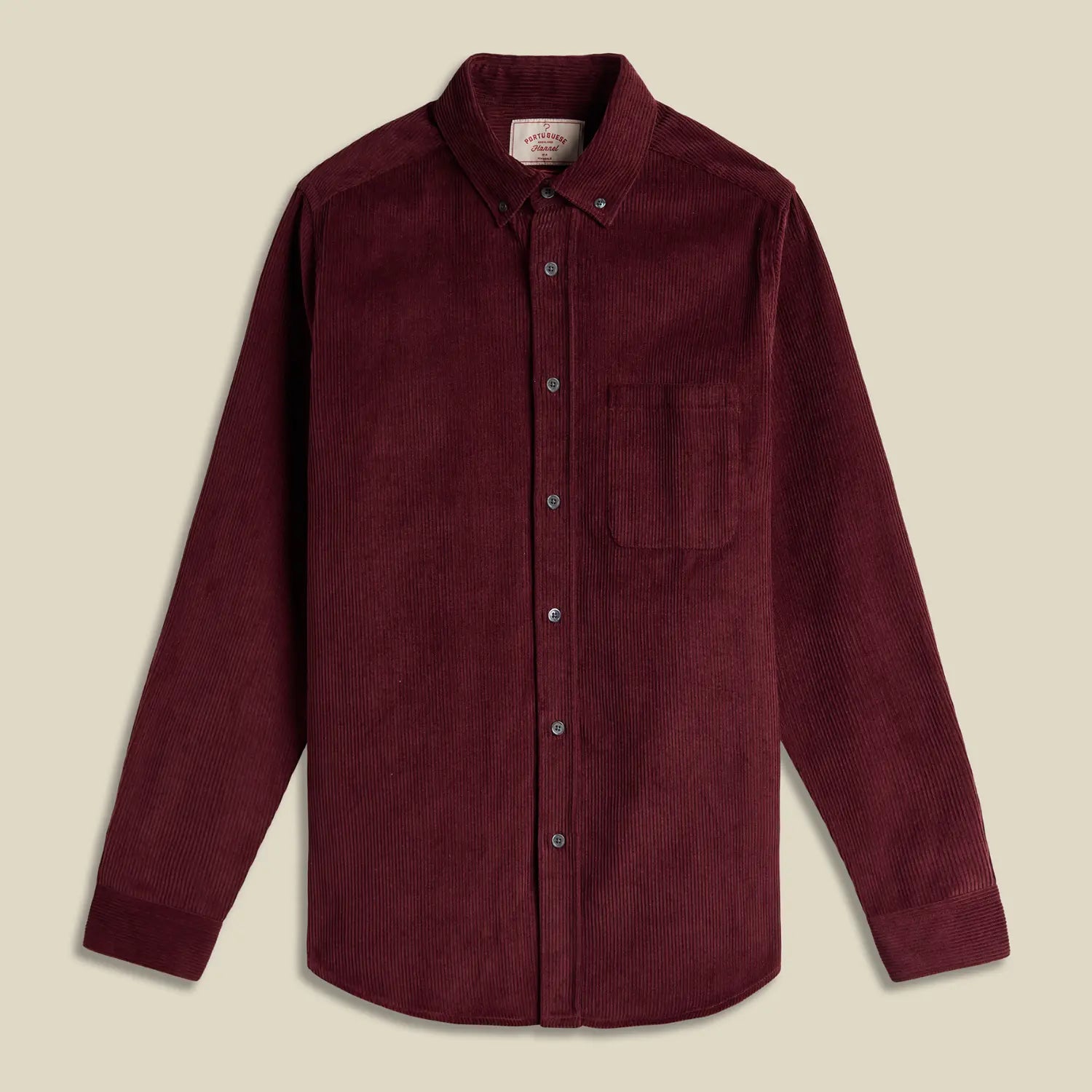 PORTUGUESE FLANNEL -  CHEMISE LOBO BORDEAUX -  Klubb