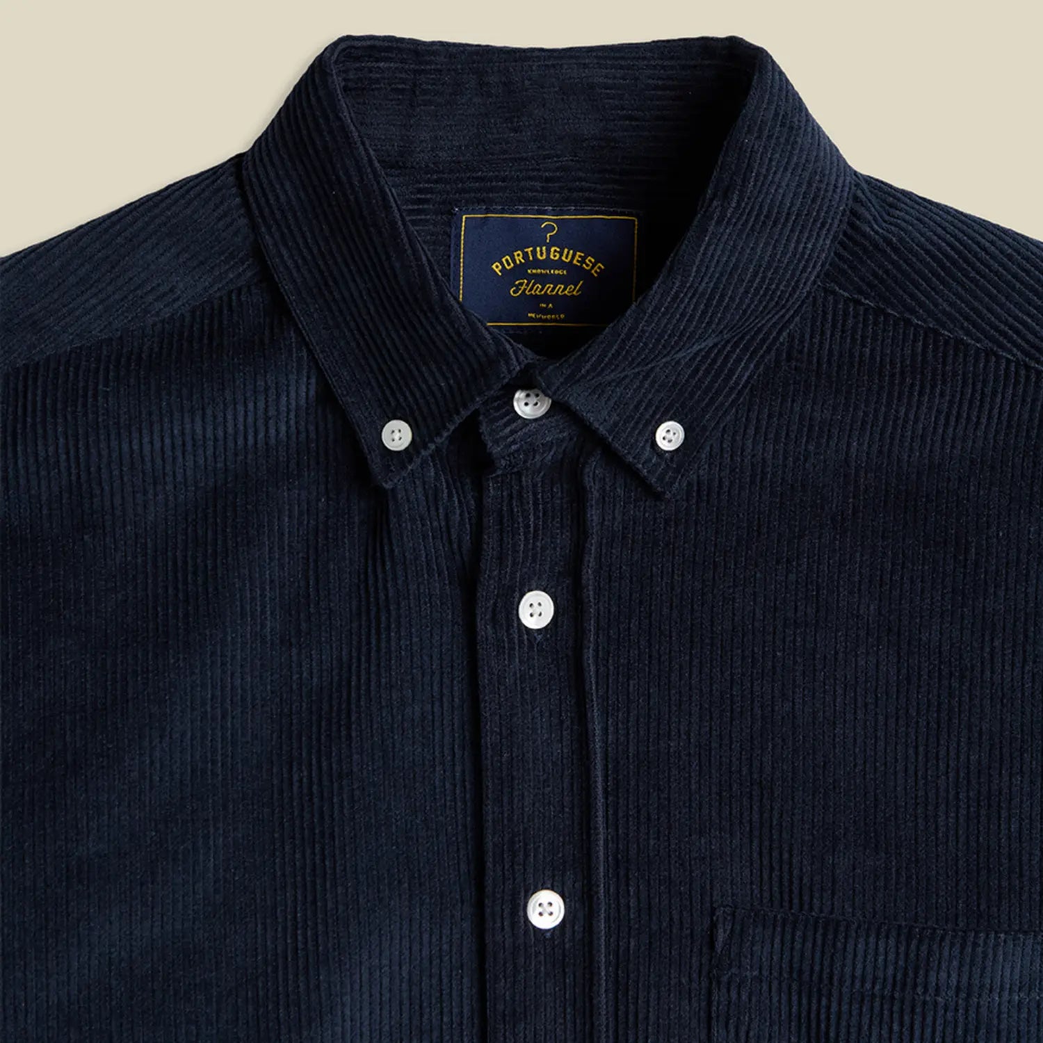 PORTUGUESE FLANNEL -  CHEMISE LOBO NAVY -  Klubb