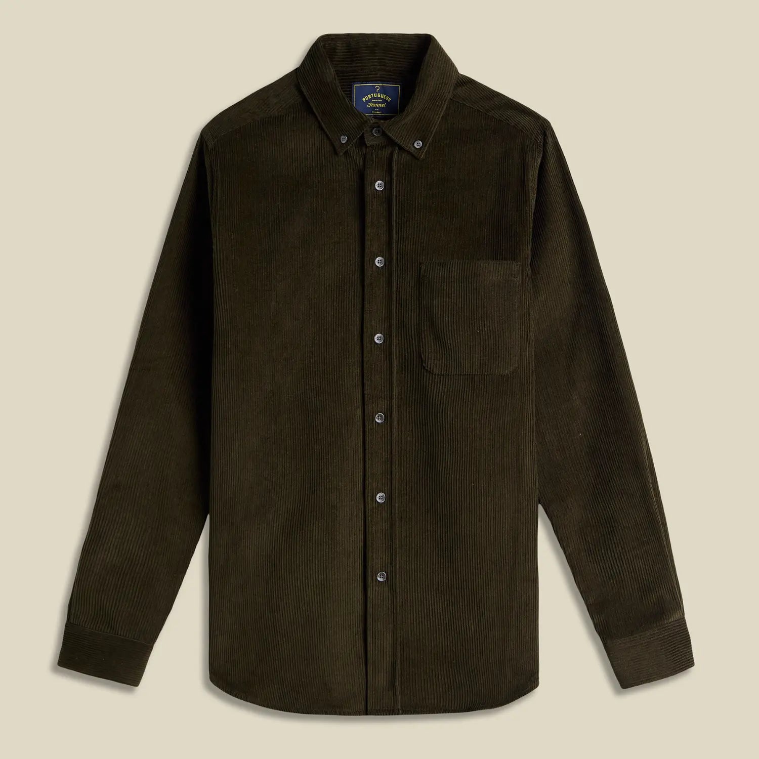 PORTUGUESE FLANNEL -  CHEMISE LOBO OLIVE -  Klubb