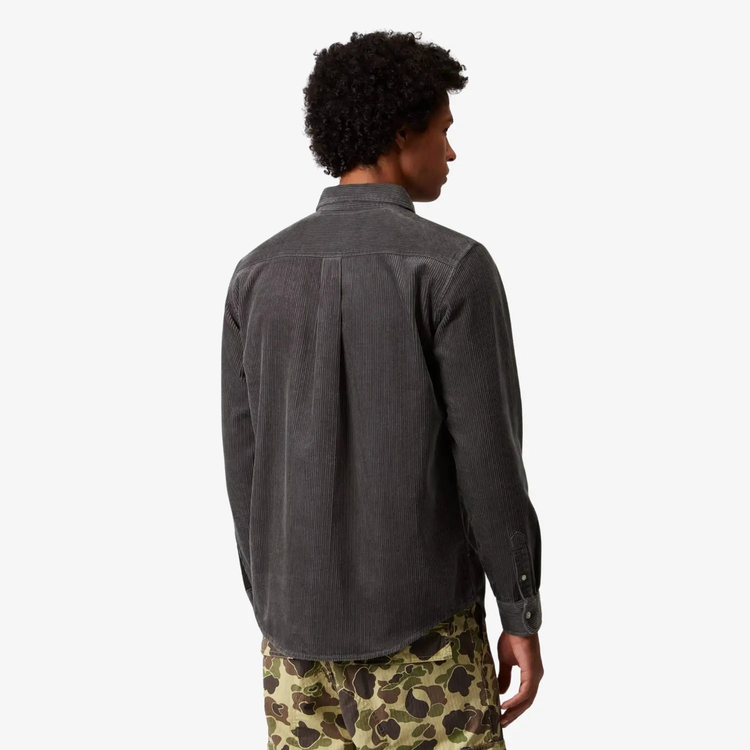 CARHARTT WIP -  CHEMISE MADISON VELOURS - GRAPHITE -  Klubb