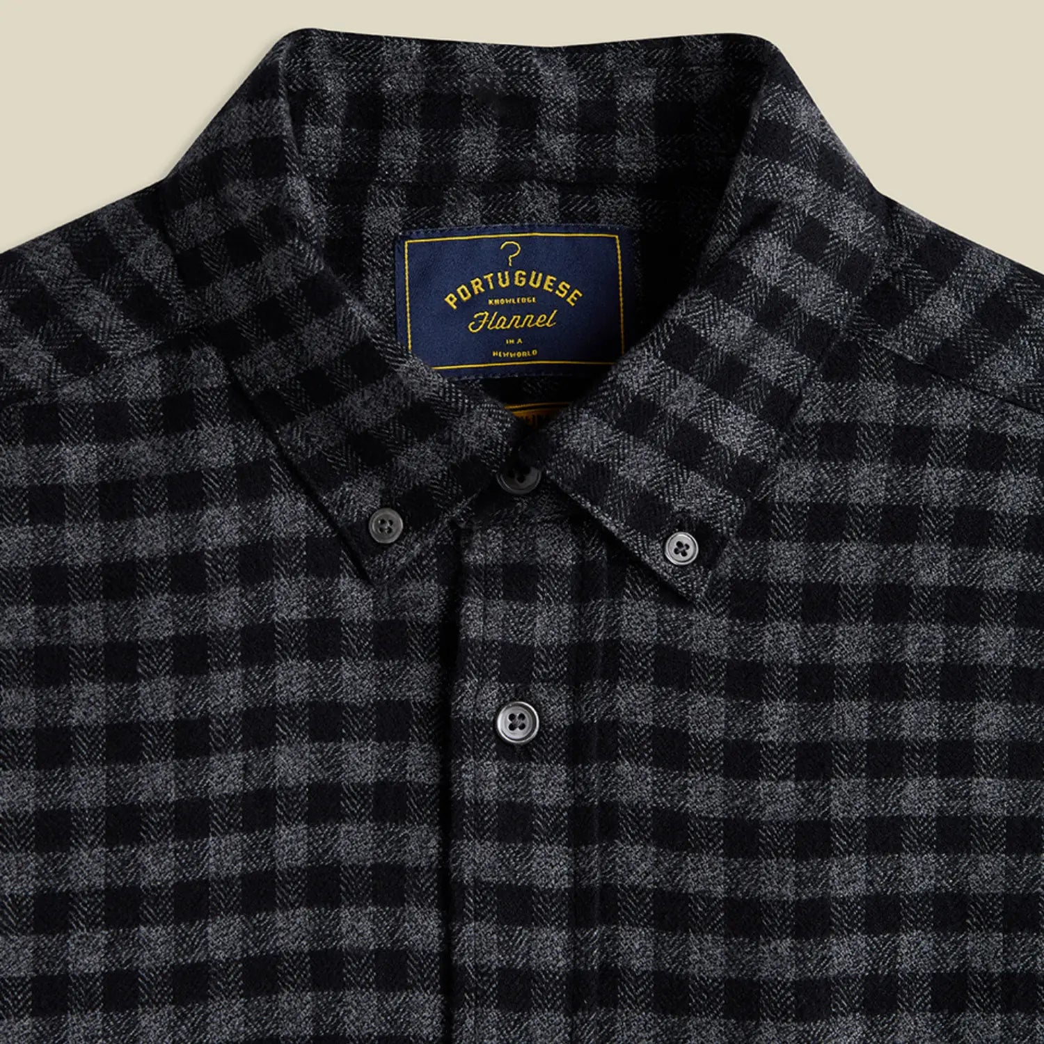PORTUGUESE FLANNEL -  CHEMISE ROCA GREY -  Klubb
