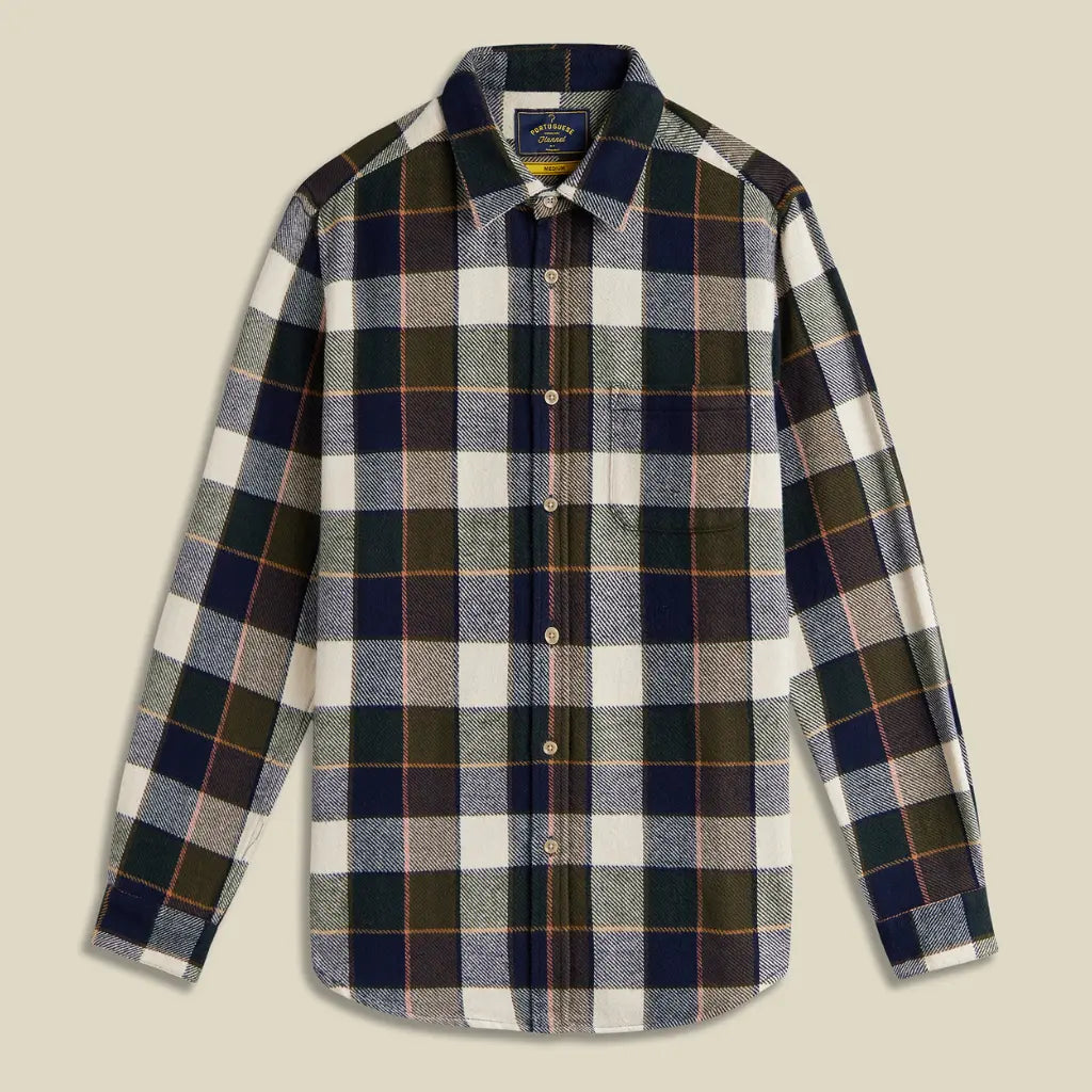 PORTUGUESE FLANNEL -  CHEMISE ROCA PINE -  Klubb
