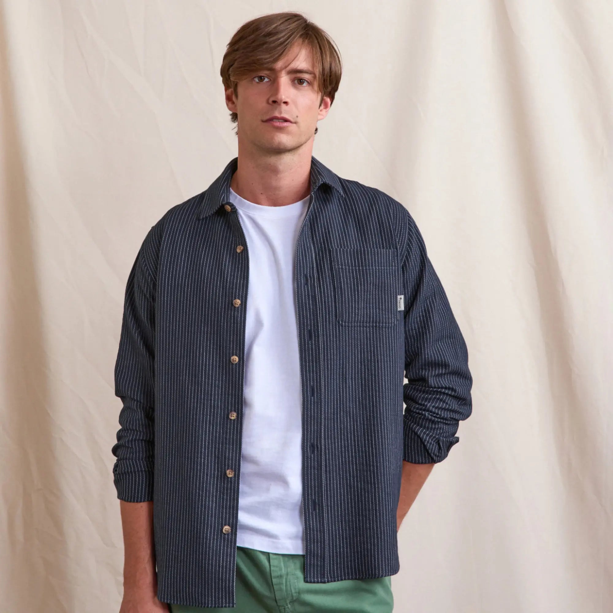 FAGUO -  CHEMISE SIGNY MARINE GRISÉ -  Klubb