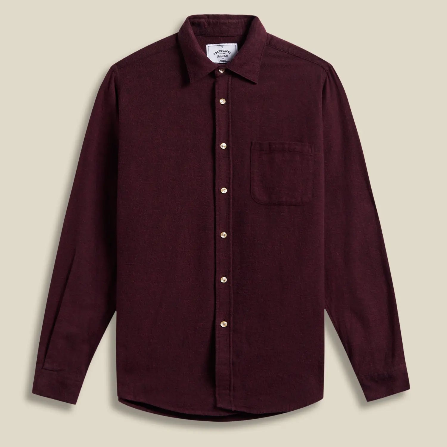 CHEMISE TECA - BORDEAUX PORTUGUESE FLANNEL -  Klubb