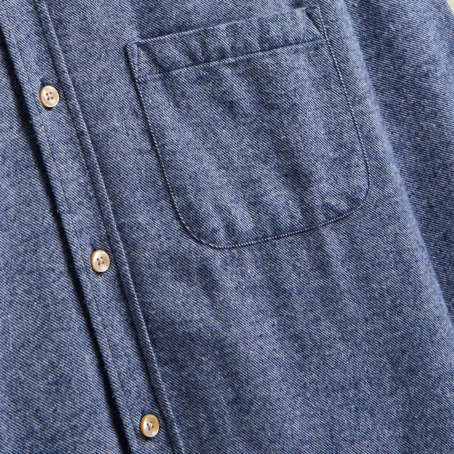 CHEMISE TECA - INDIGO PORTUGUESE FLANNEL -  Klubb