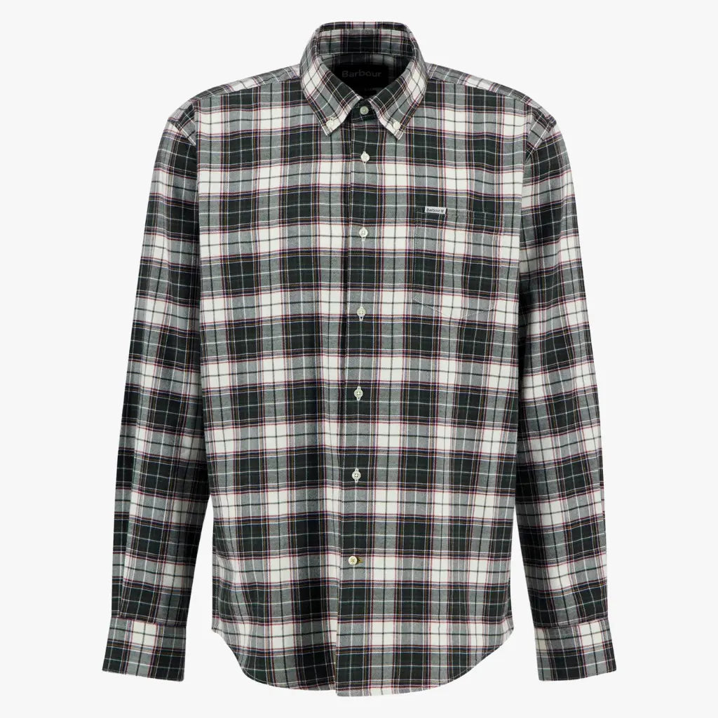 BARBOUR -  CHEMISE TELFIED OLIVE -  Klubb