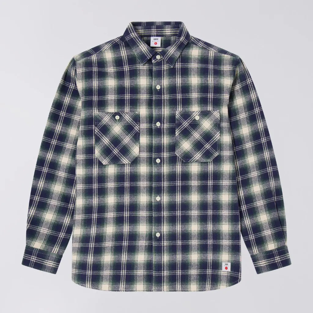 EDWIN -  CHEMISE WORKS MARINE & VERT -  Klubb