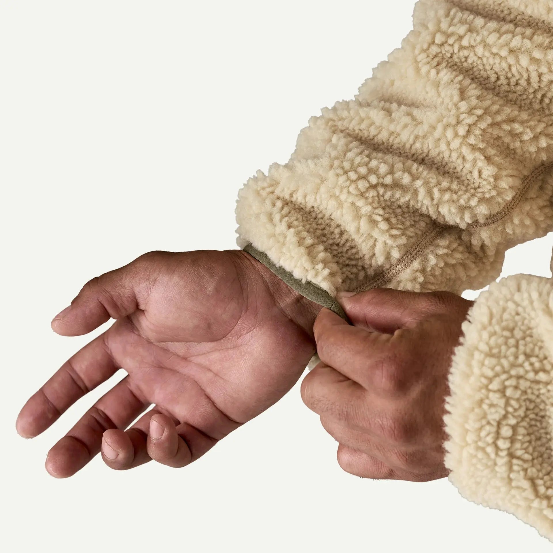 CLASSIC RETRO-X FLEECE JACKET - DARK NATURAL W/ BASSIN GREEN