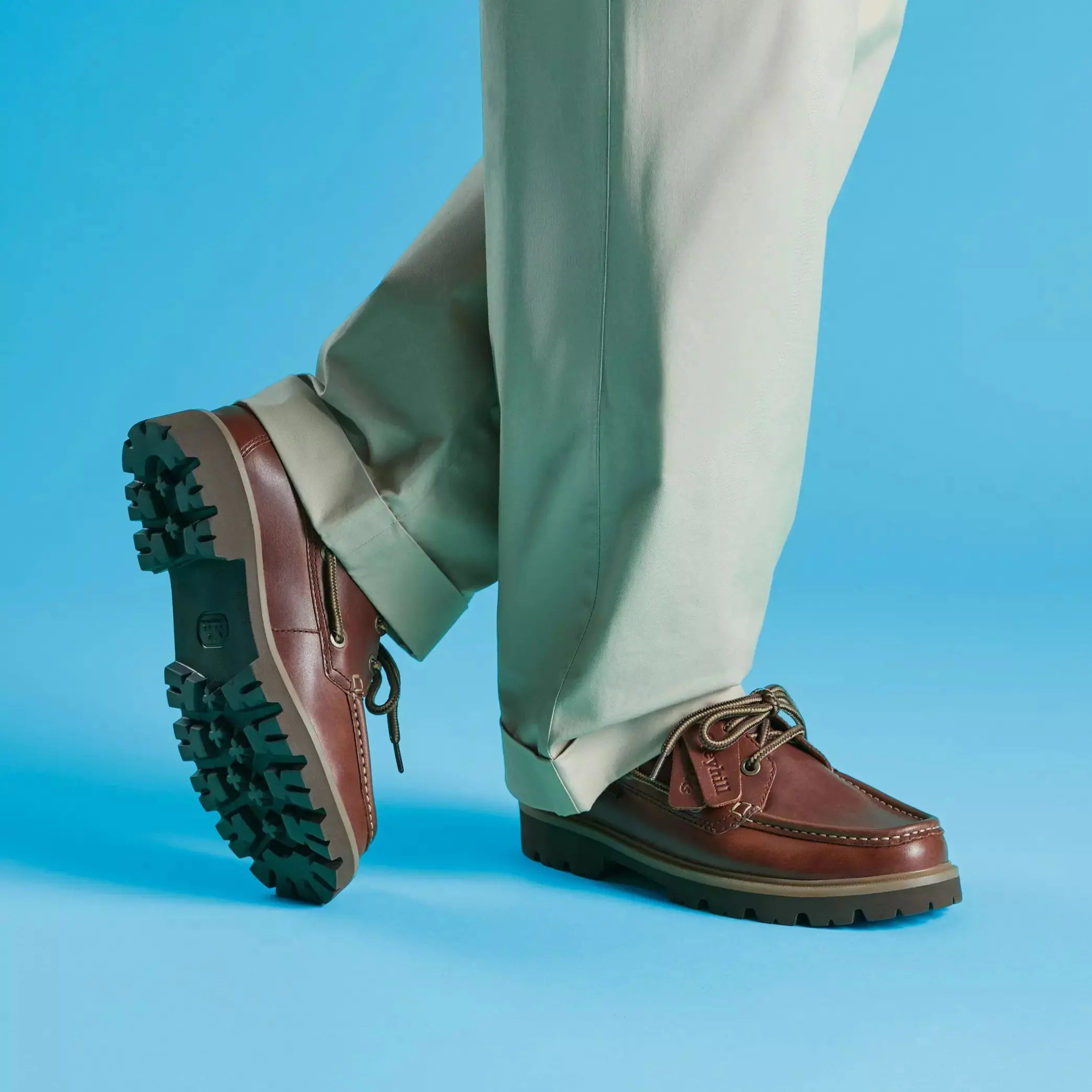 CLEYHILL BOAT - CUIR MARRON