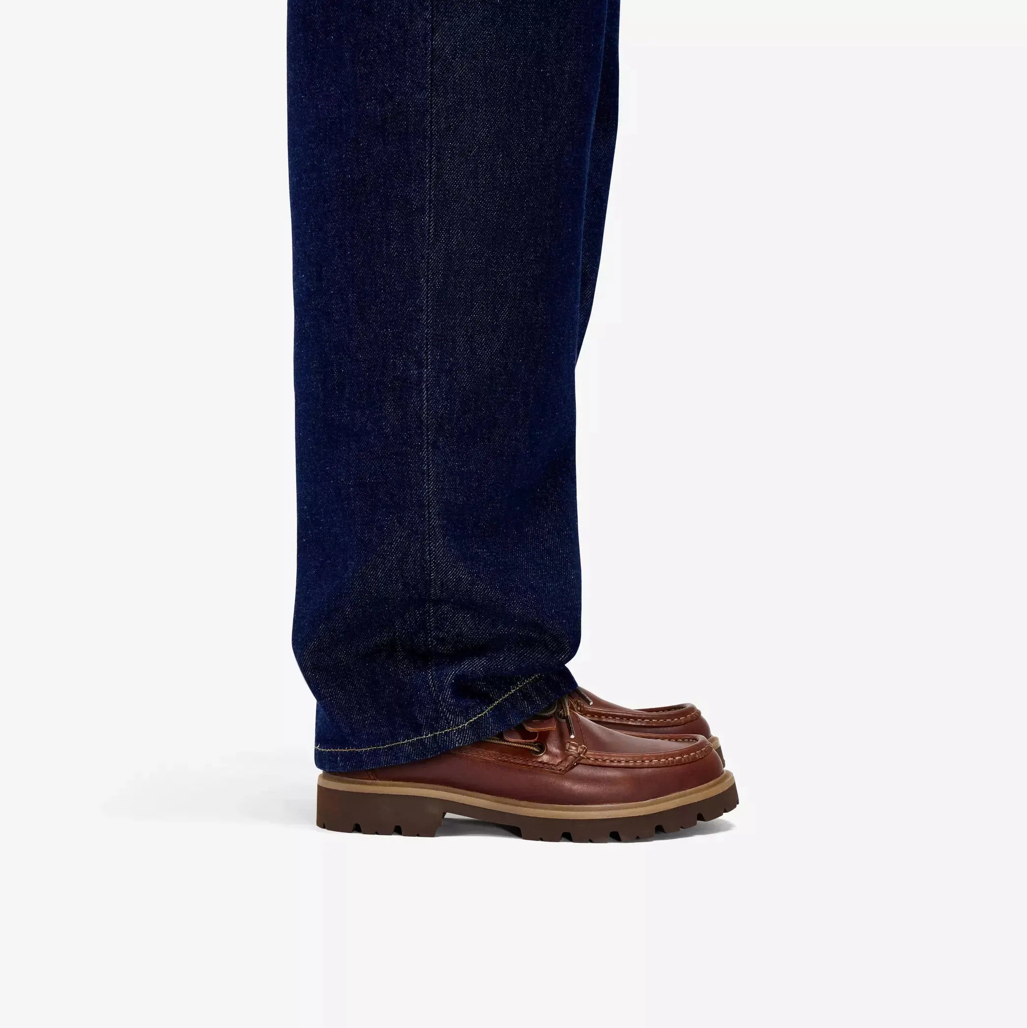 CLEYHILL BOAT - CUIR MARRON