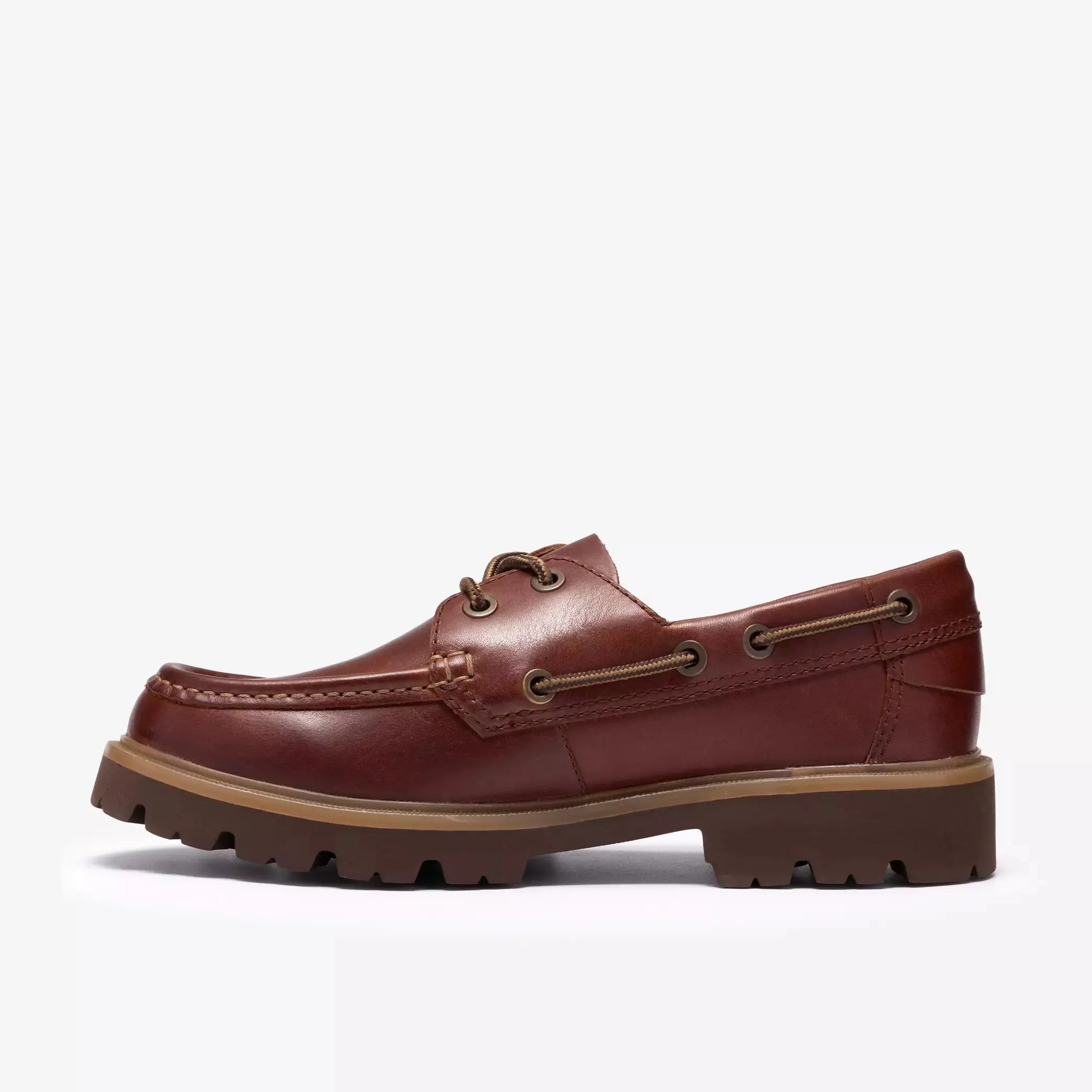 CLEYHILL BOAT - CUIR MARRON