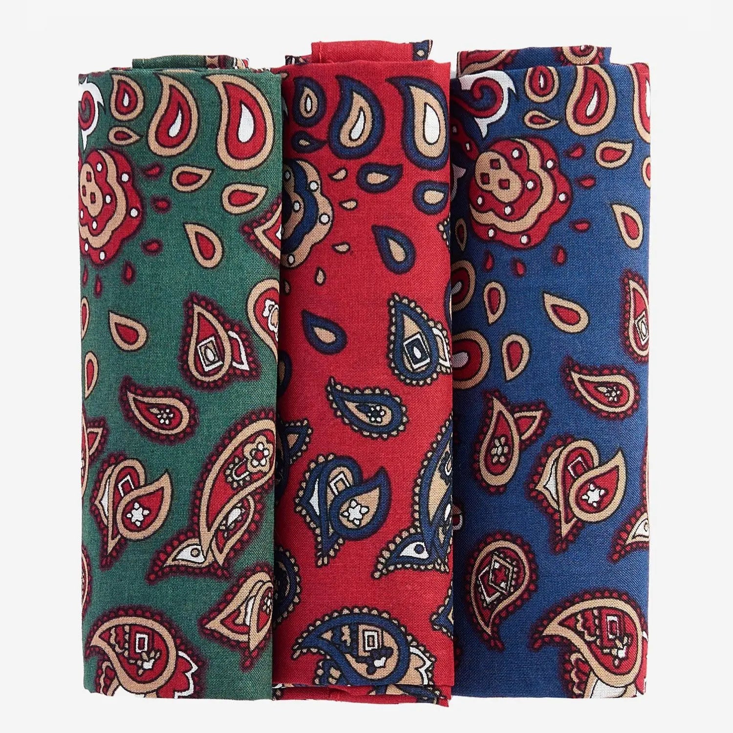 COFFRET MOUCHOIRS - PAISLEY BARBOUR -  Klubb