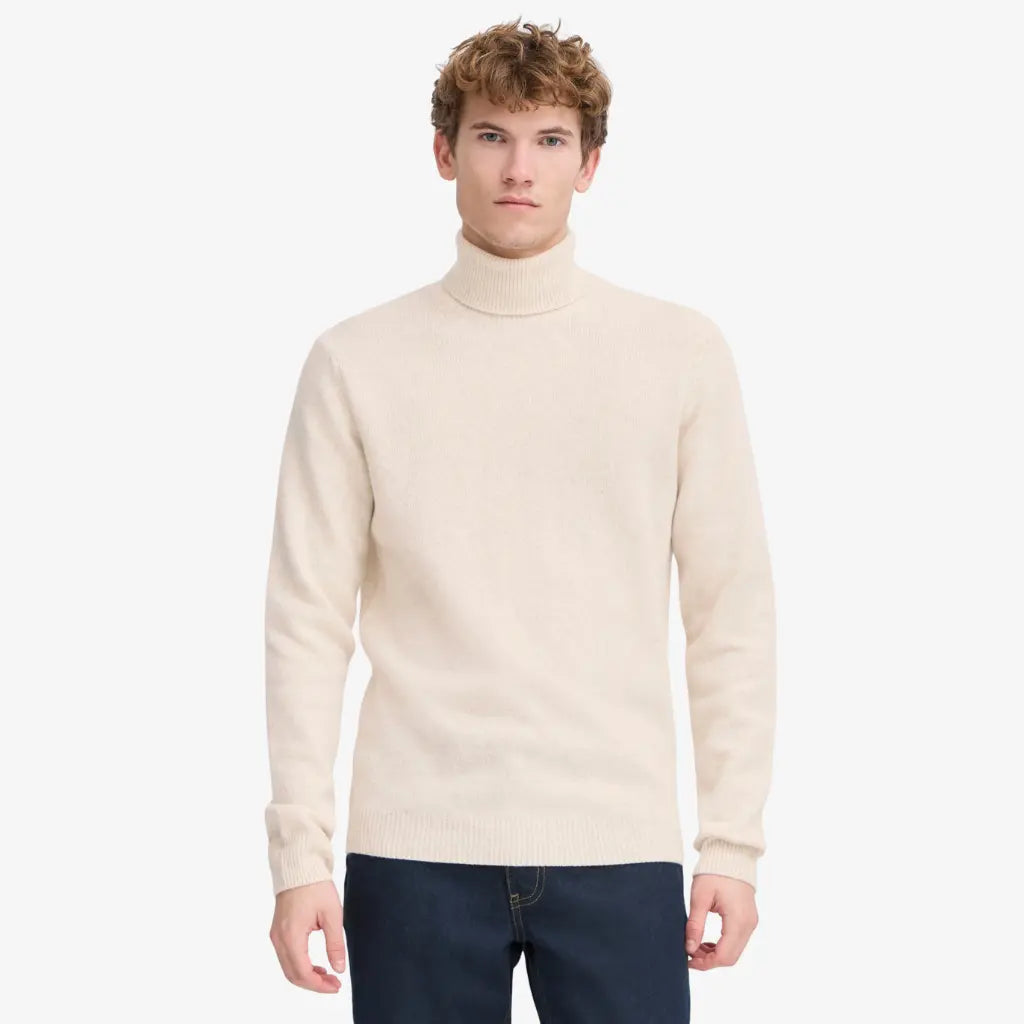 CASUAL FRIDAY -  COL ROULÉ - ÉCRU -  Klubb