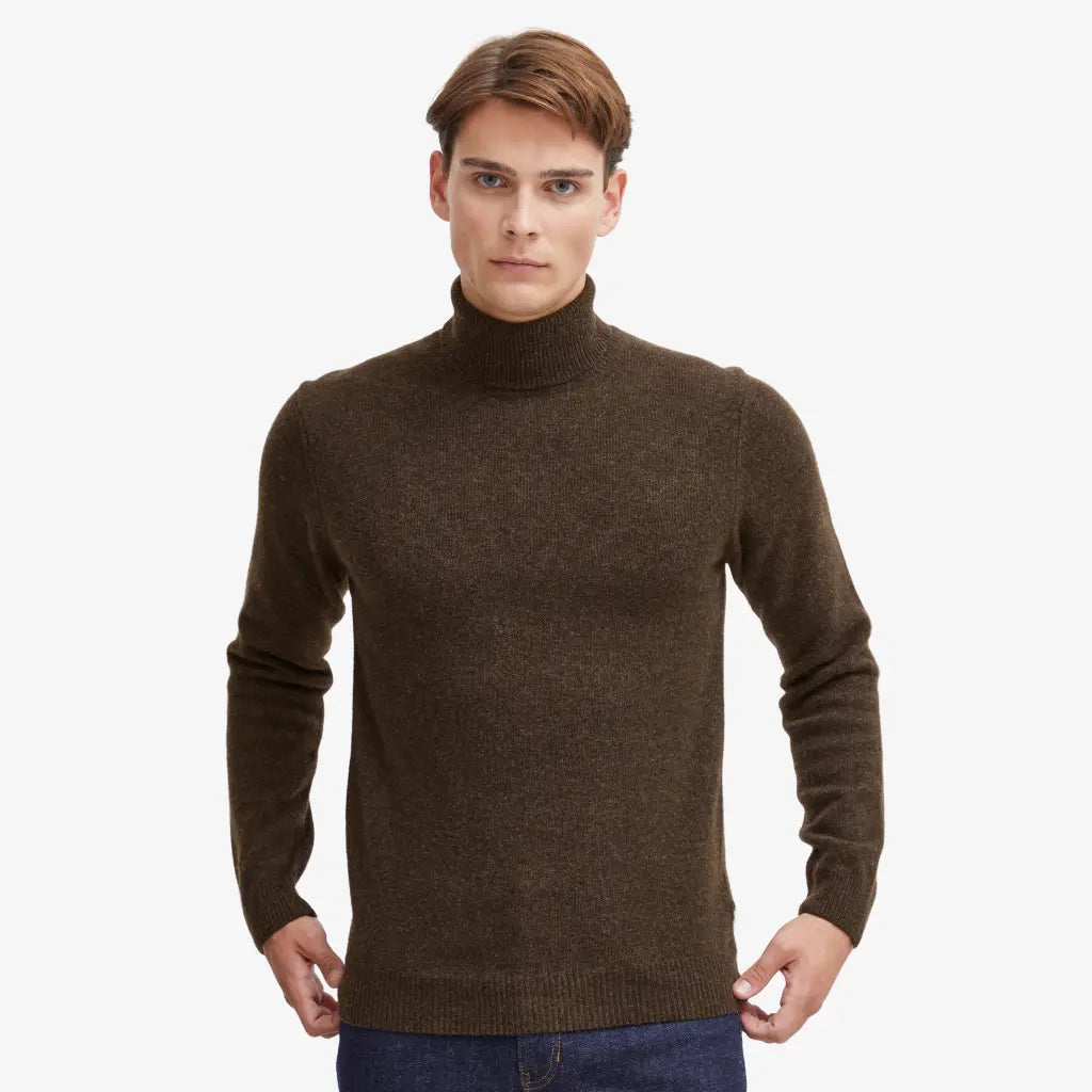 CASUAL FRIDAY -  COL ROULÉ - MARRON -  Klubb
