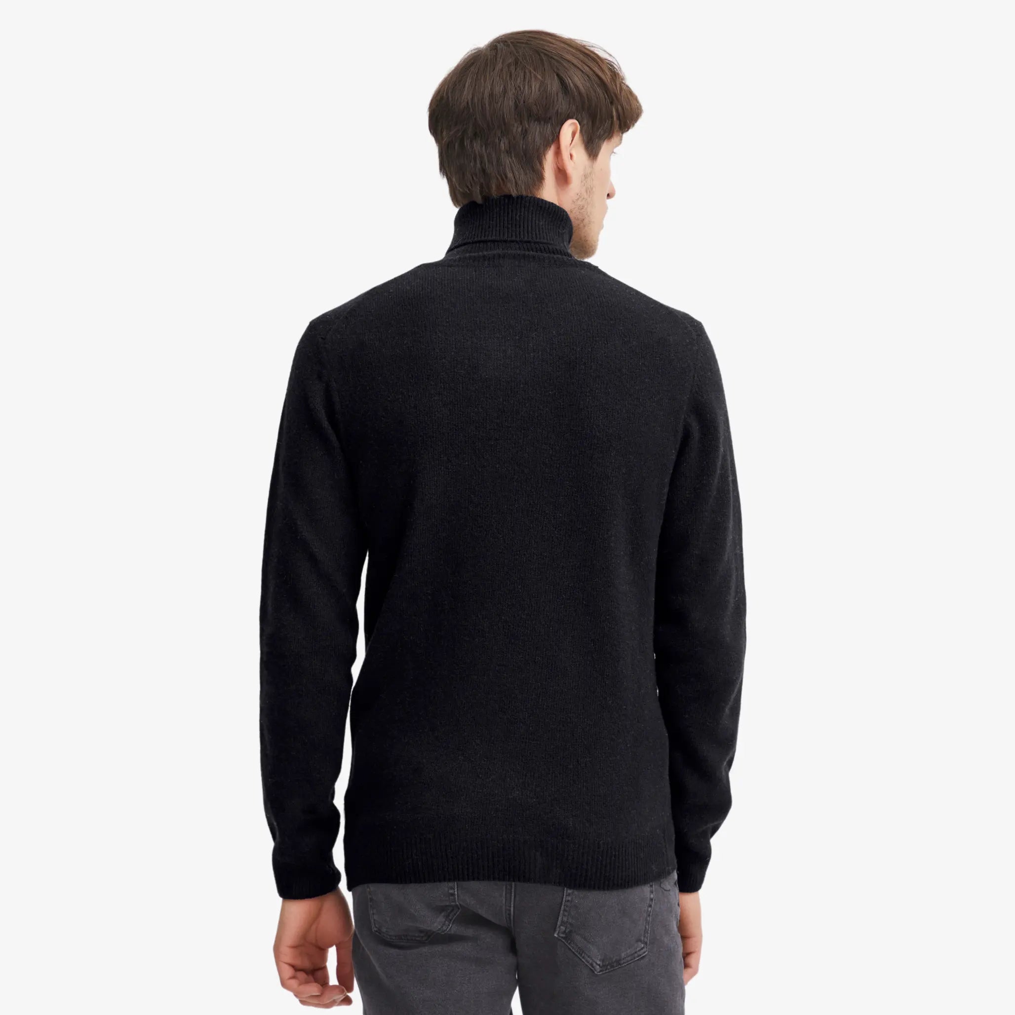 COL ROULÉ - NOIR ANTHRACITE CASUAL FRIDAY -  Klubb