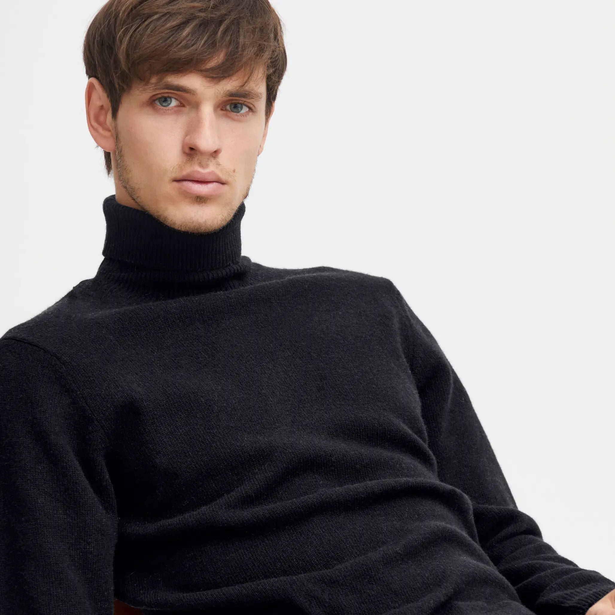 COL ROULÉ - NOIR ANTHRACITE CASUAL FRIDAY -  Klubb