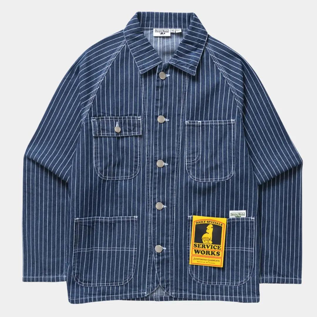 COVERALL PINSTRIPE - DENIM