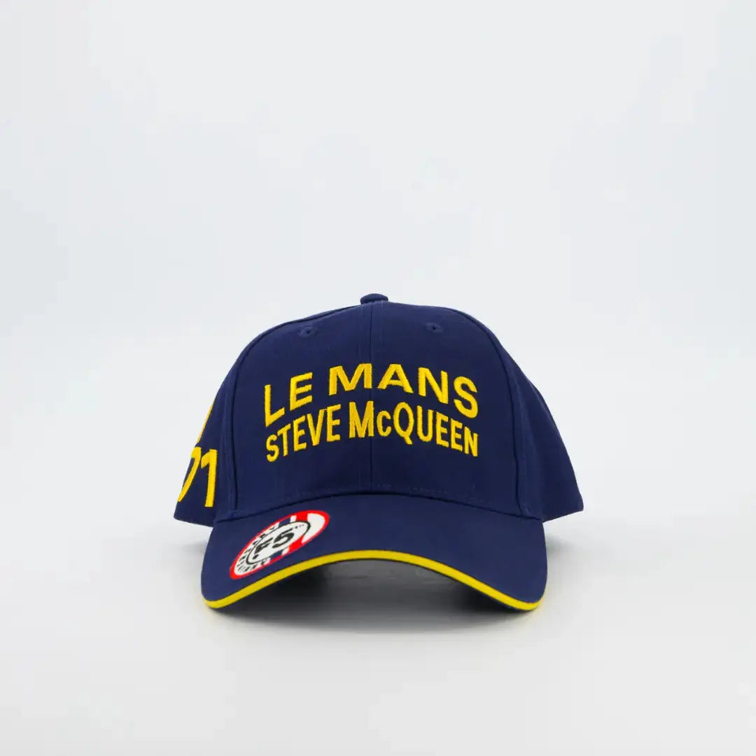 Casquette Faster le Mans 1971 - Bleu Marine - Steve Mcqueen le Mans - détail 2
