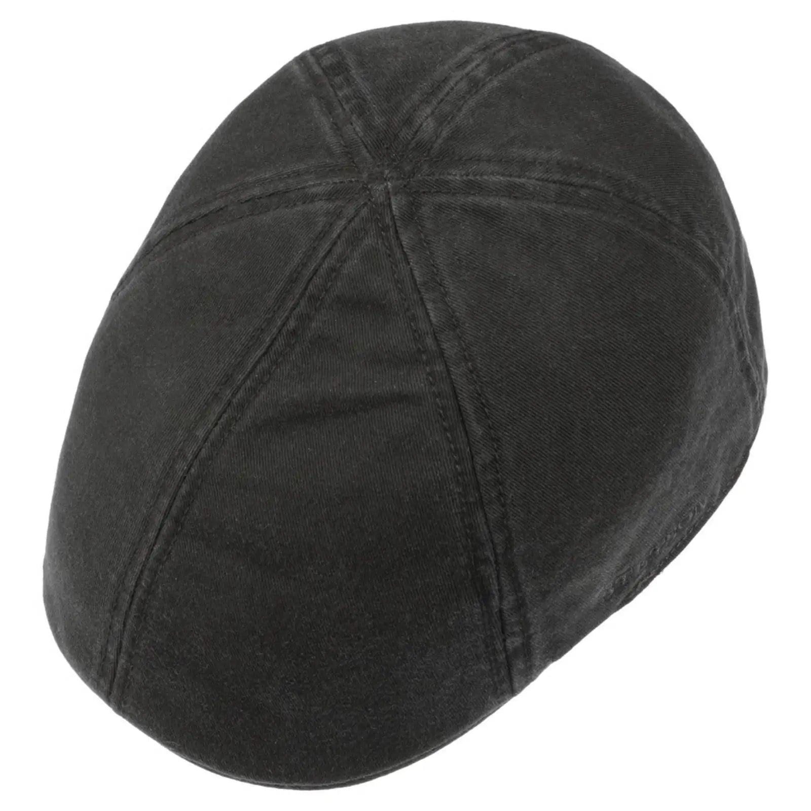 Casquette plate Stetson Texas noire vue de dessus