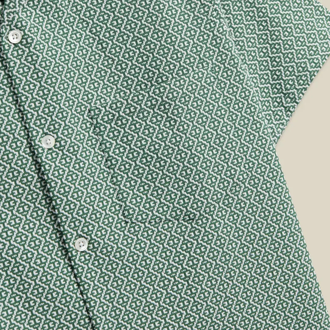 Chemise Tile - Vert - Portuguese Flannel - détail 3