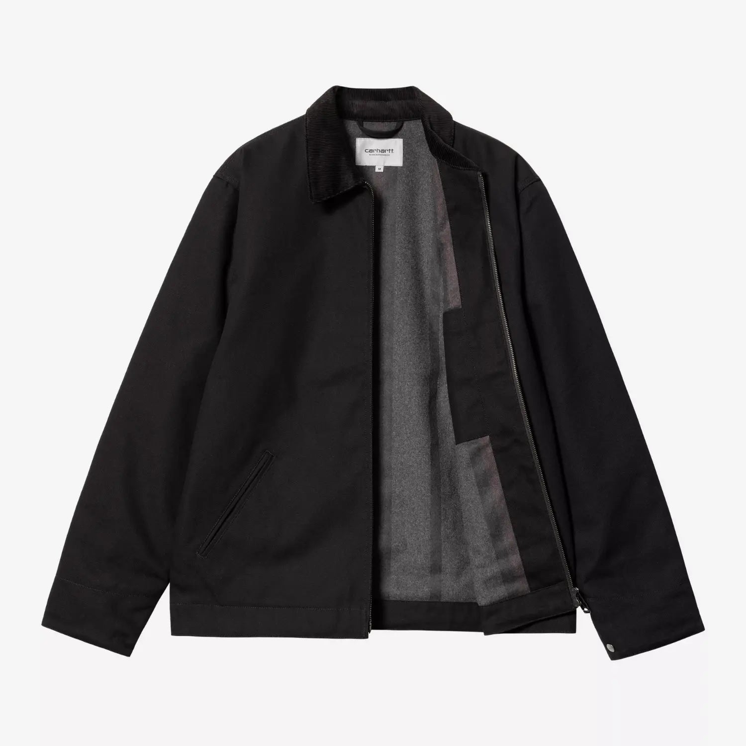 CARHARTT WIP -  DETROIT JACKET WINTER - BLACK RIGID -  Klubb