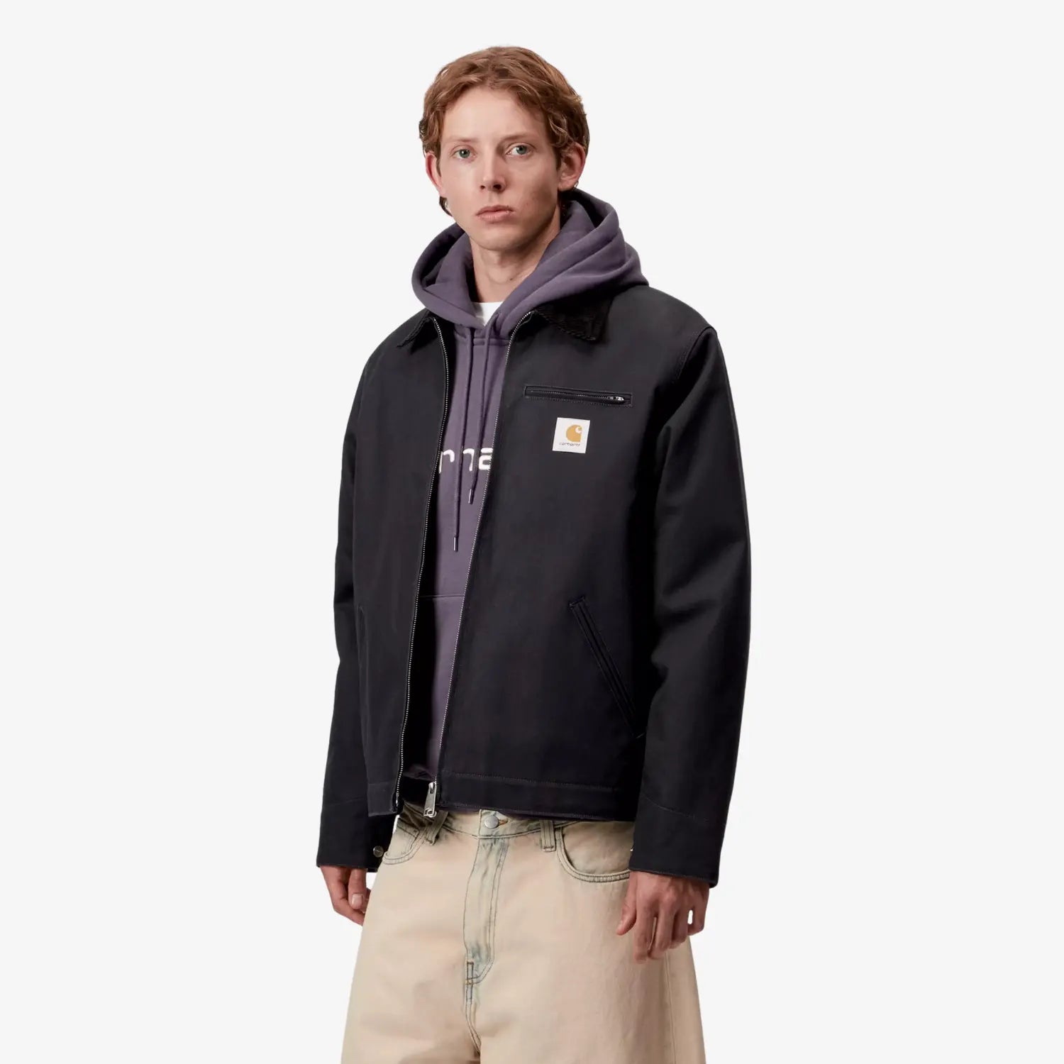 CARHARTT WIP -  DETROIT JACKET WINTER - DARK NAVY RIGID -  Klubb