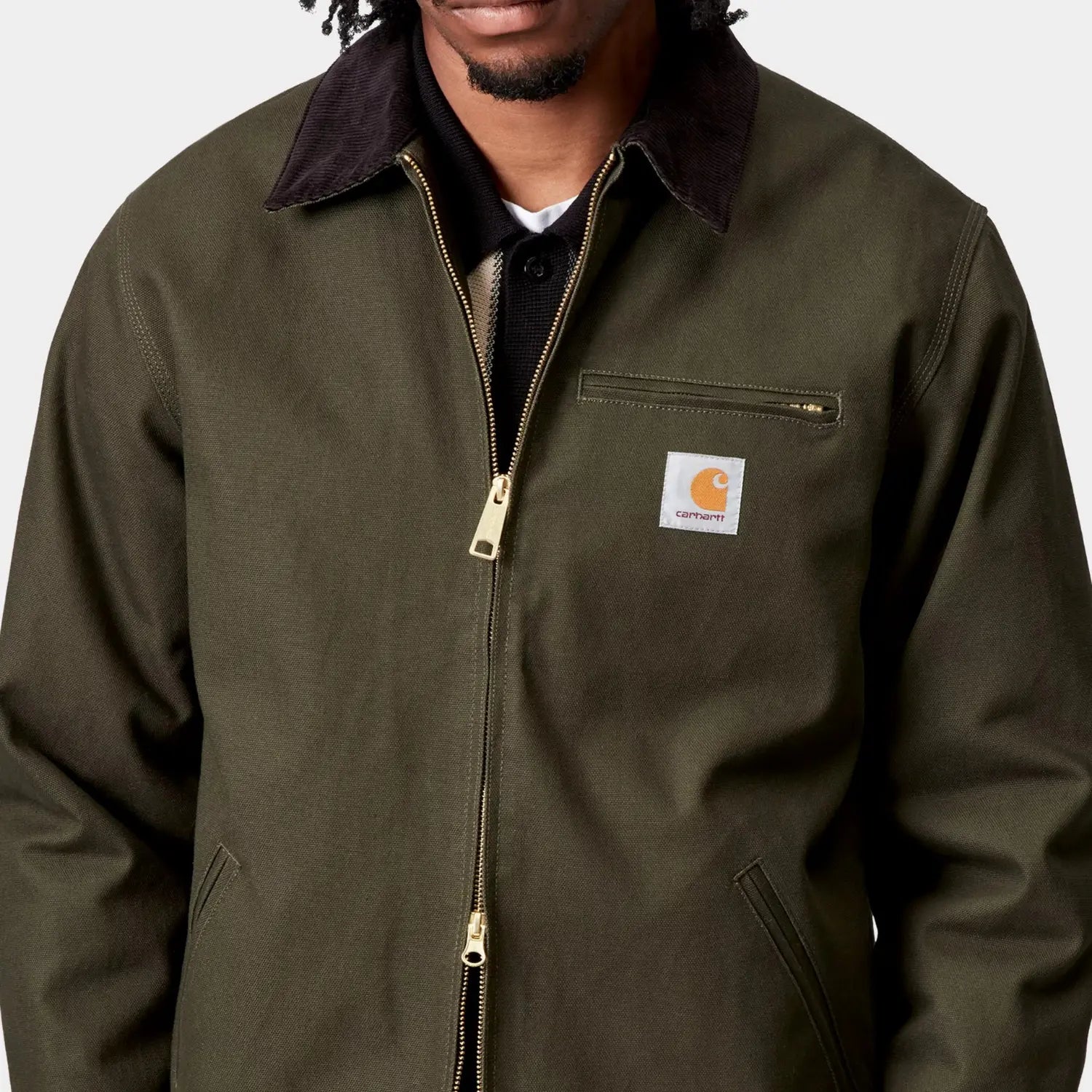 CARHARTT WIP -  DETROIT JACKET WINTER - OLIVE RIGID -  Klubb