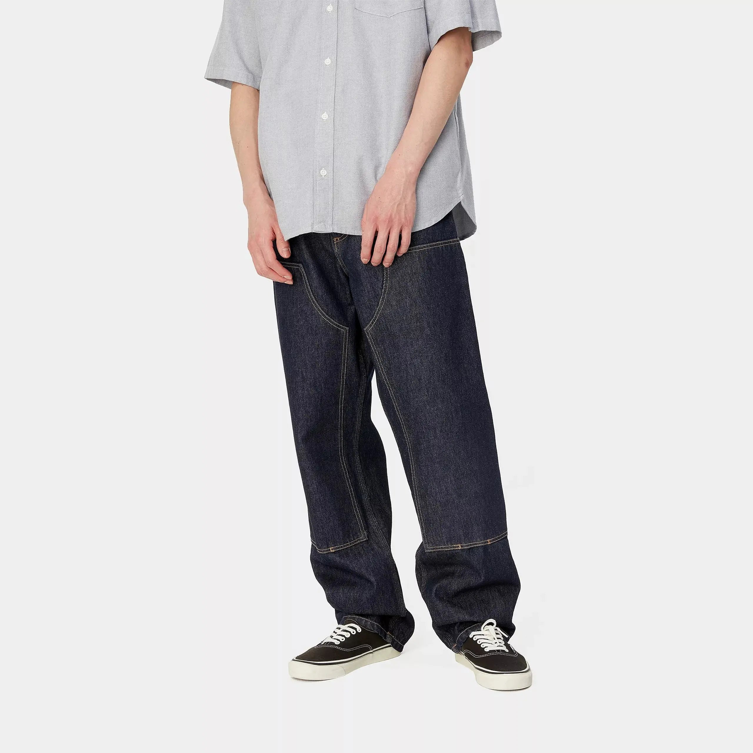 DOUBLE KNEE PANT - RINSED CARHARTT WIP -  Klubb