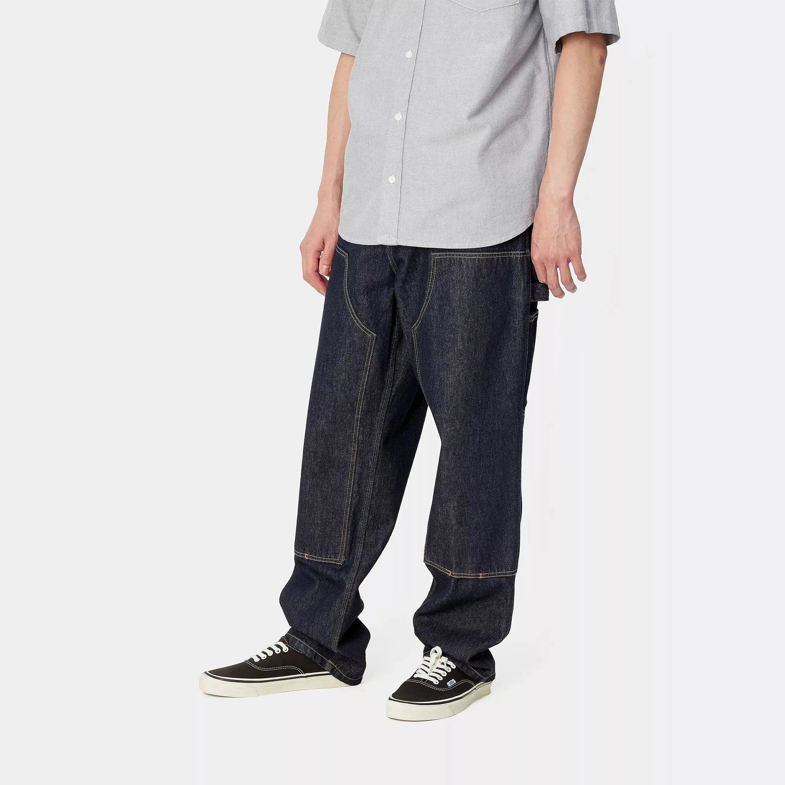 DOUBLE KNEE PANT - RINSED CARHARTT WIP -  Klubb