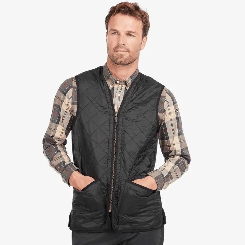 BLACK POLARQUILT QUILTED VEST