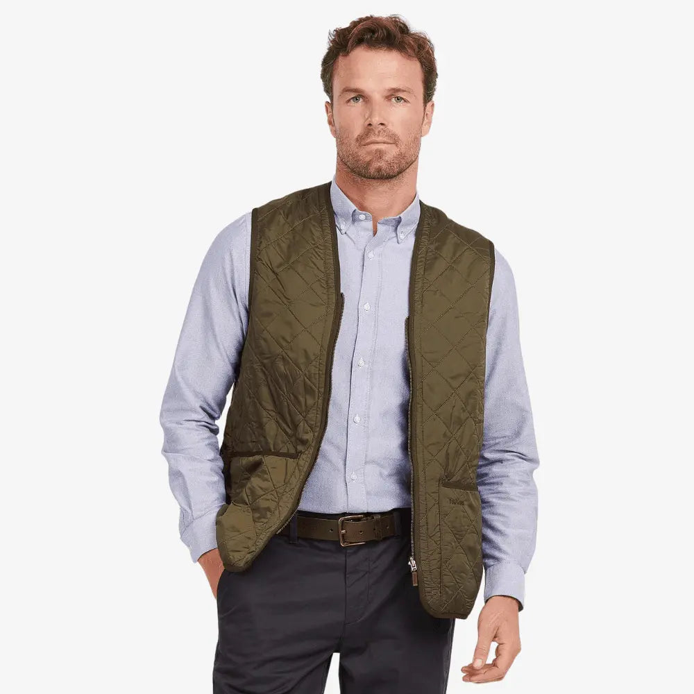 OLIVE POLARQUILT QUILTED VEST