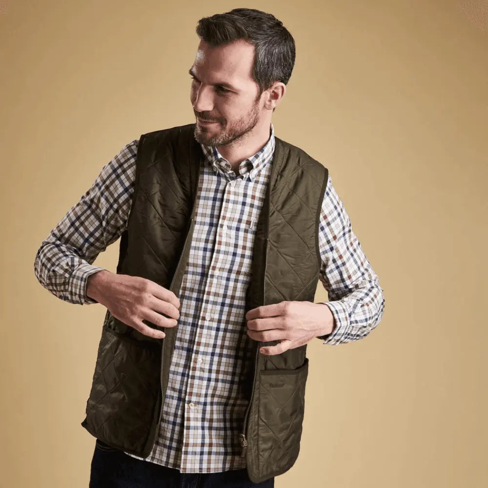 OLIVE POLARQUILT QUILTED VEST