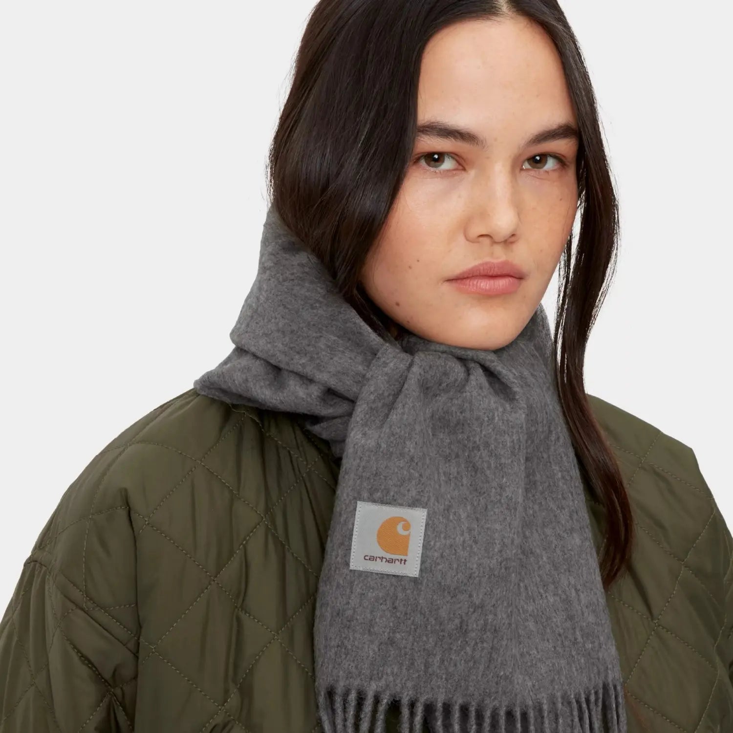 CARHARTT WIP -  ÉCHARPE CLAN SCARF - DARK GREY HEATHER -  Klubb