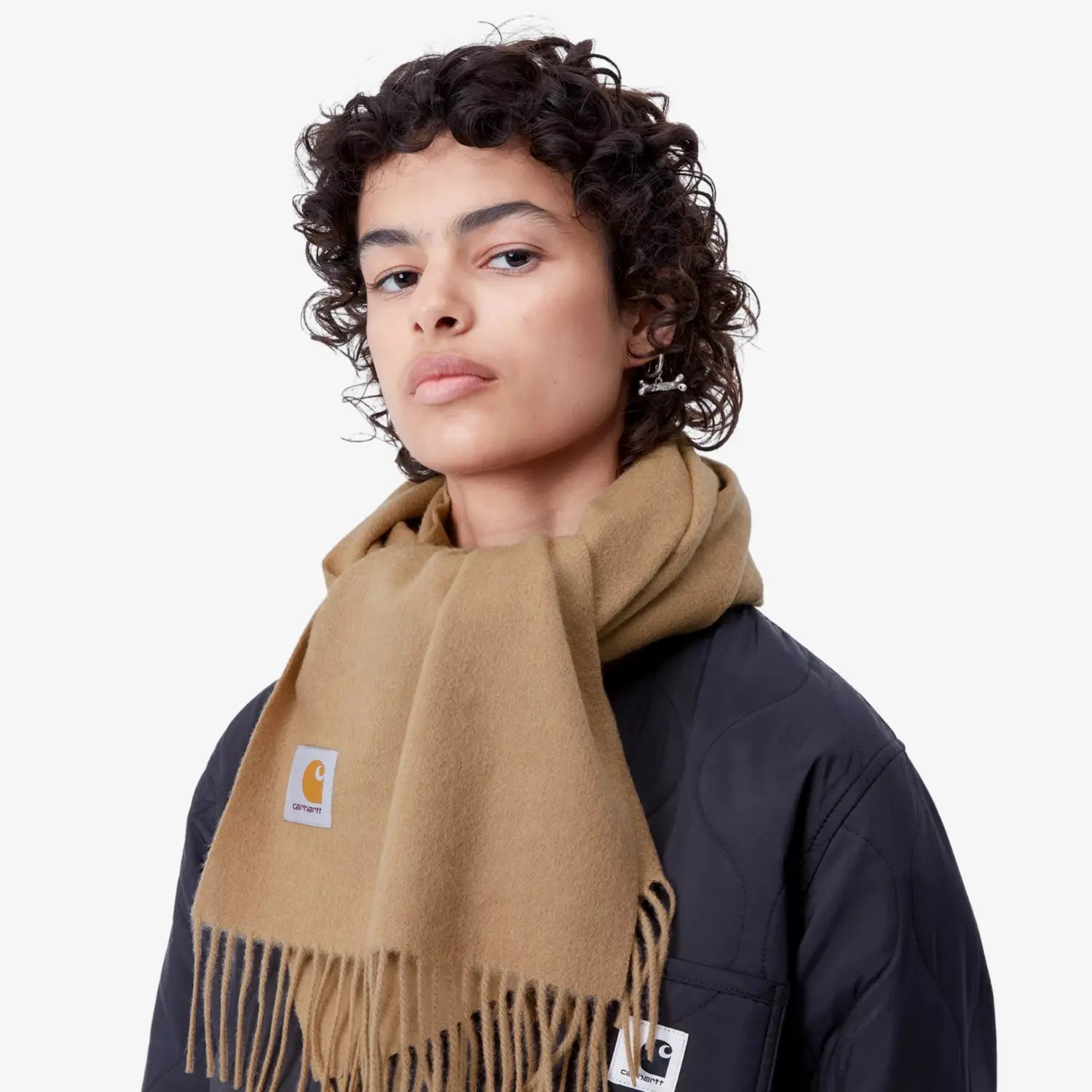 CARHARTT WIP -  ÉCHARPE CLAN SCARF - PEANUT -  Klubb