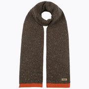 ÉCHARPE EN LAINE LISTACO MARRON