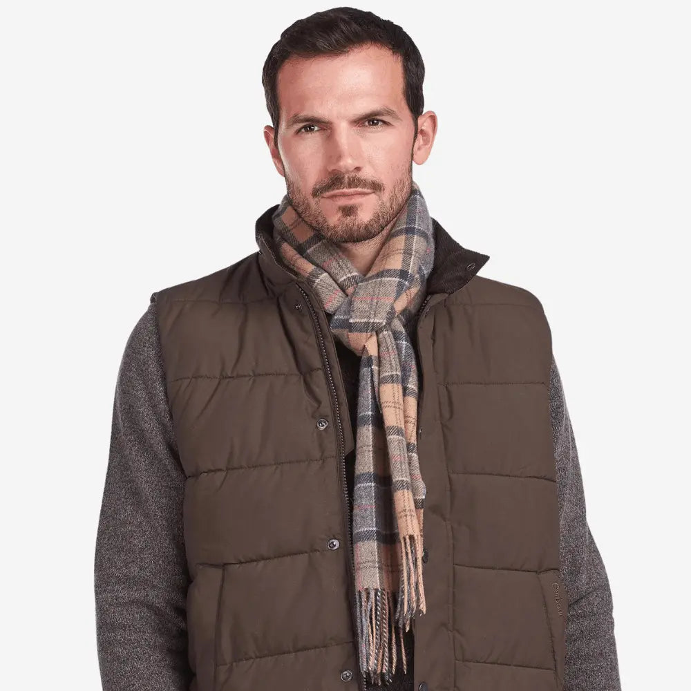 ÉCHARPE TARTAN BEIGE