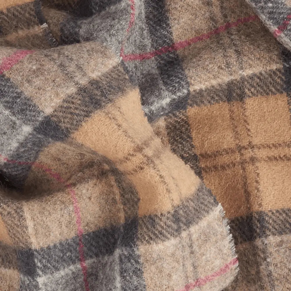 ÉCHARPE TARTAN BEIGE