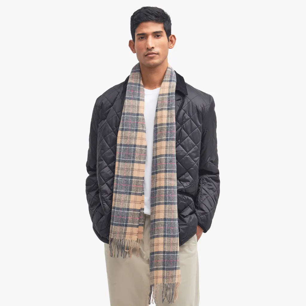 BARBOUR -  ÉCHARPE TARTAN BEIGE -  Klubb