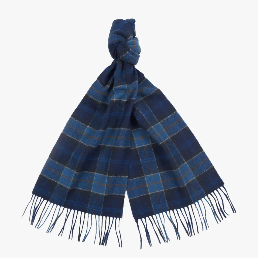 BARBOUR -  ÉCHARPE TARTAN BLEU -  Klubb