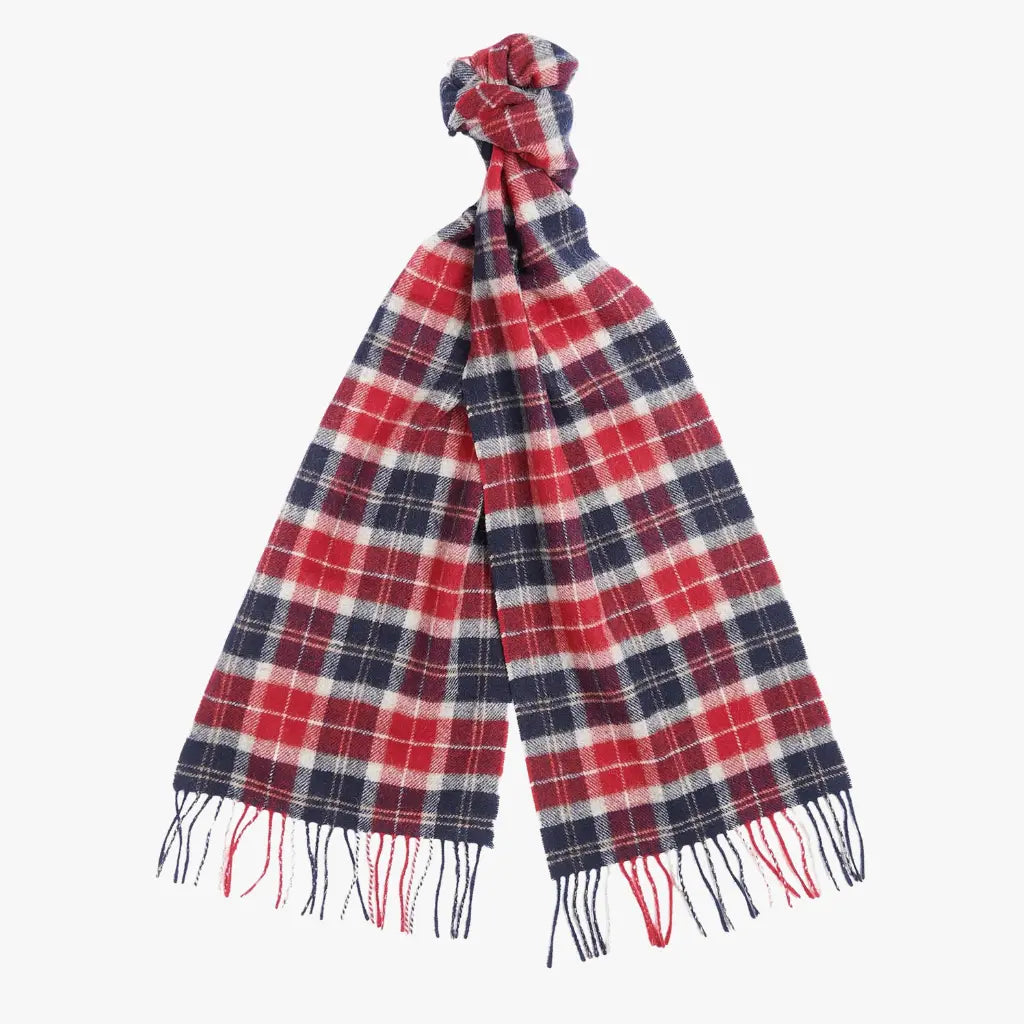 BARBOUR -  ÉCHARPE TARTAN CRANBERRY -  Klubb