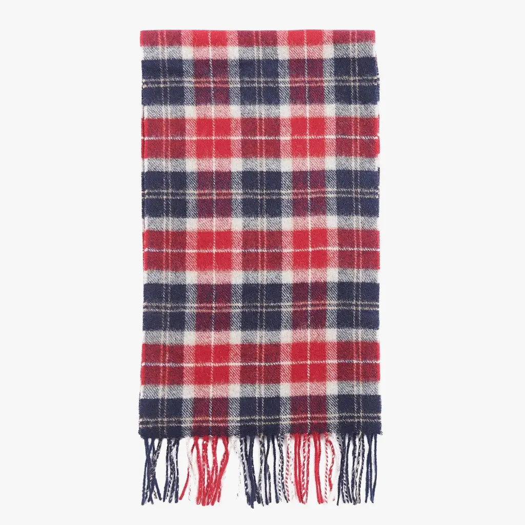BARBOUR -  ÉCHARPE TARTAN CRANBERRY -  Klubb