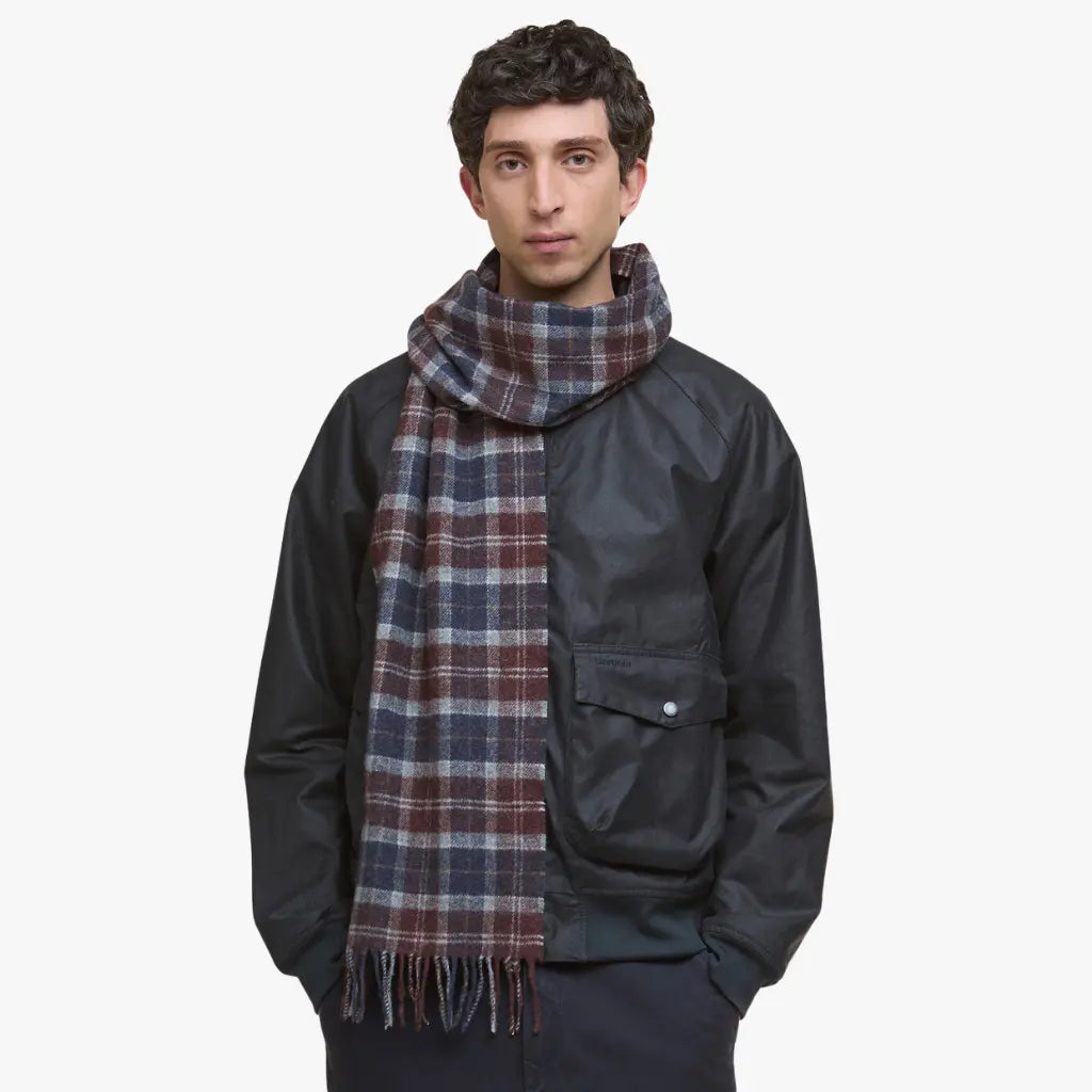 BARBOUR -  ÉCHARPE TARTAN MIDNIGHT OAK -  Klubb