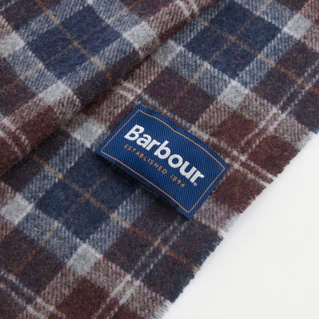BARBOUR -  ÉCHARPE TARTAN MIDNIGHT OAK -  Klubb