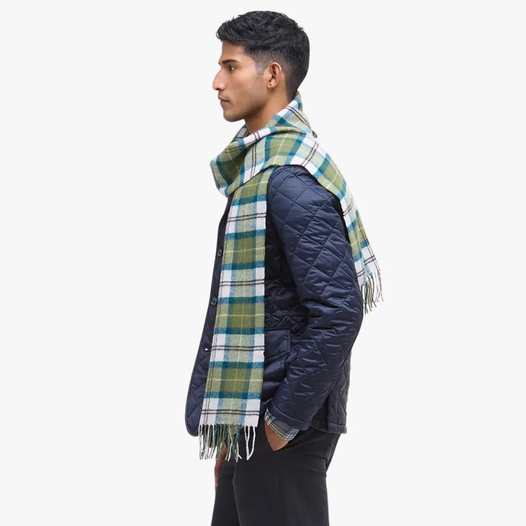 BARBOUR -  ÉCHARPE TARTAN VERT -  Klubb