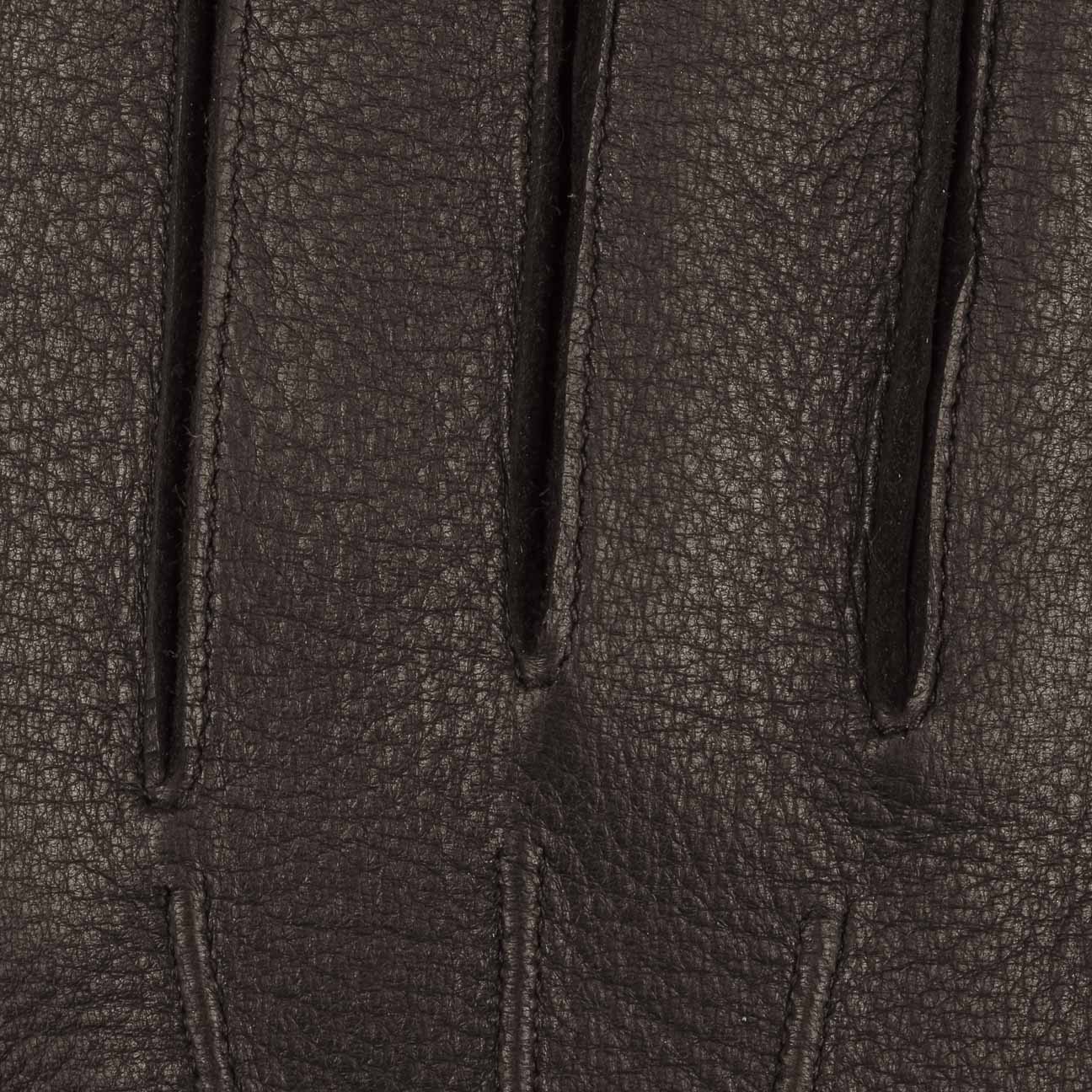 GANTS CUIR & CACHEMIRE - MARRON STETSON -  Klubb