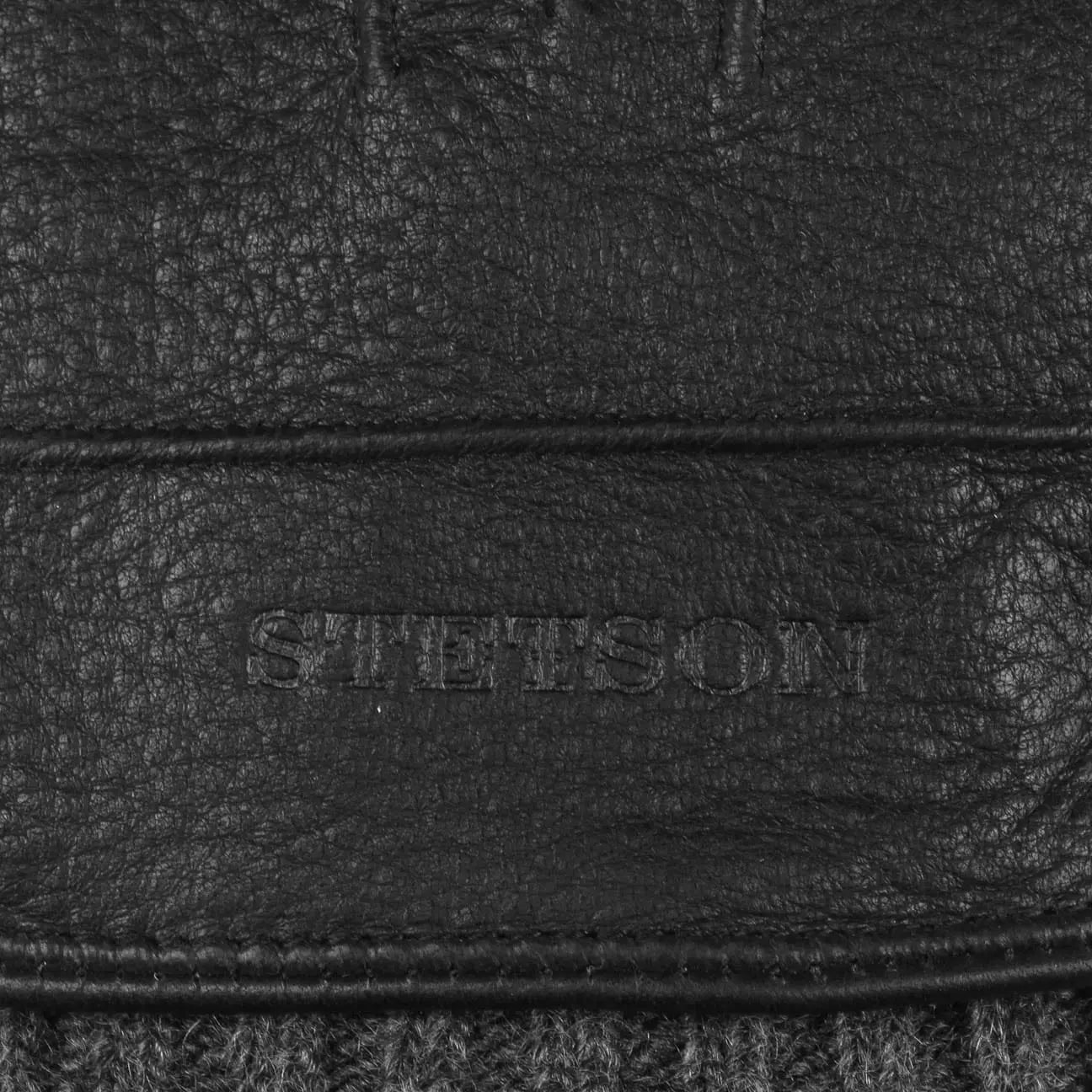 GANTS CUIR & CACHEMIRE - NOIR STETSON -  Klubb