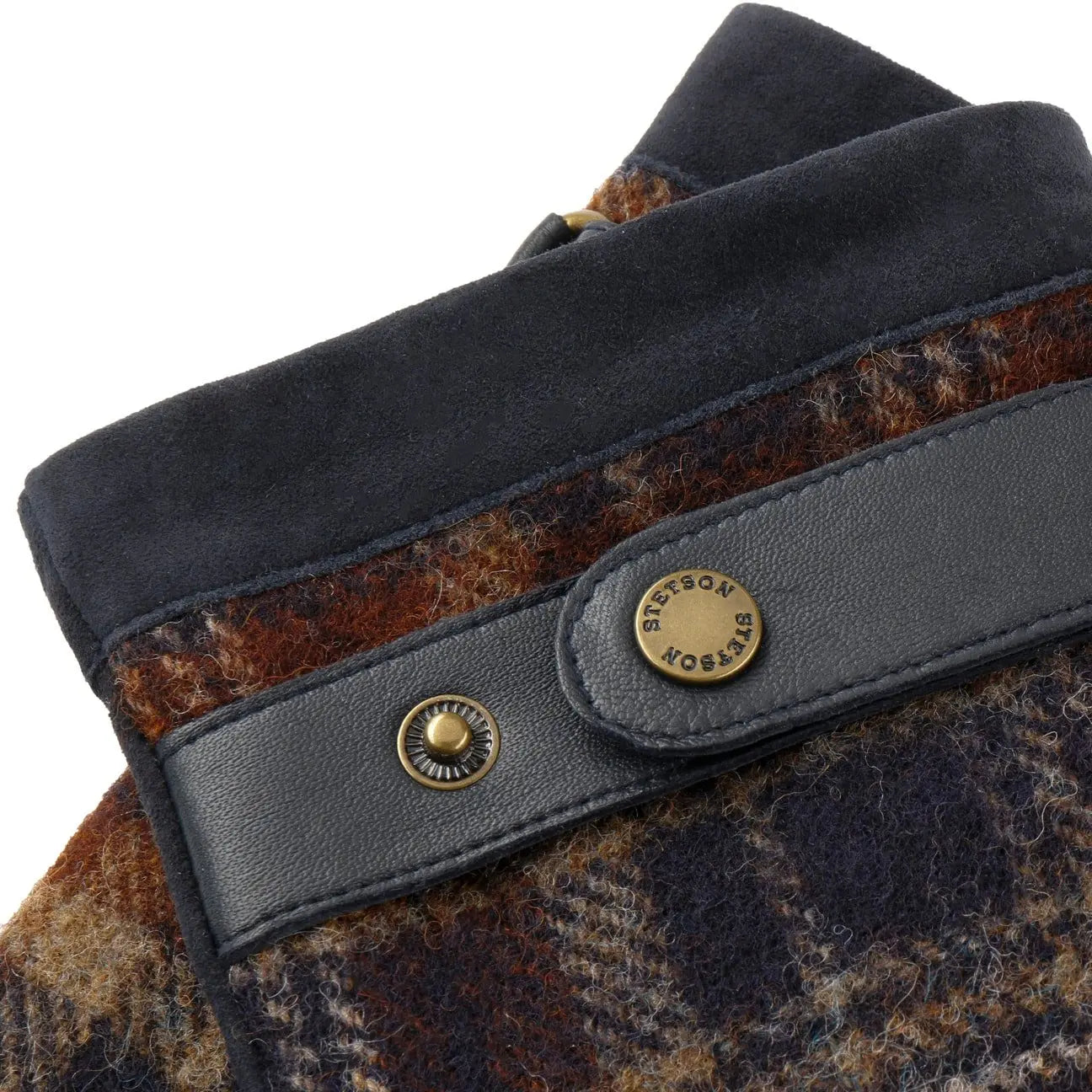 STETSON -  GANTS EN CUIR OAKDALE - BLEU FONCÉ -  Klubb