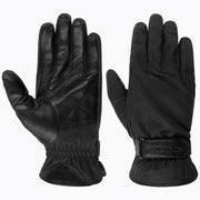SOFT LEATHER GLOVES TWOTONE BLACK