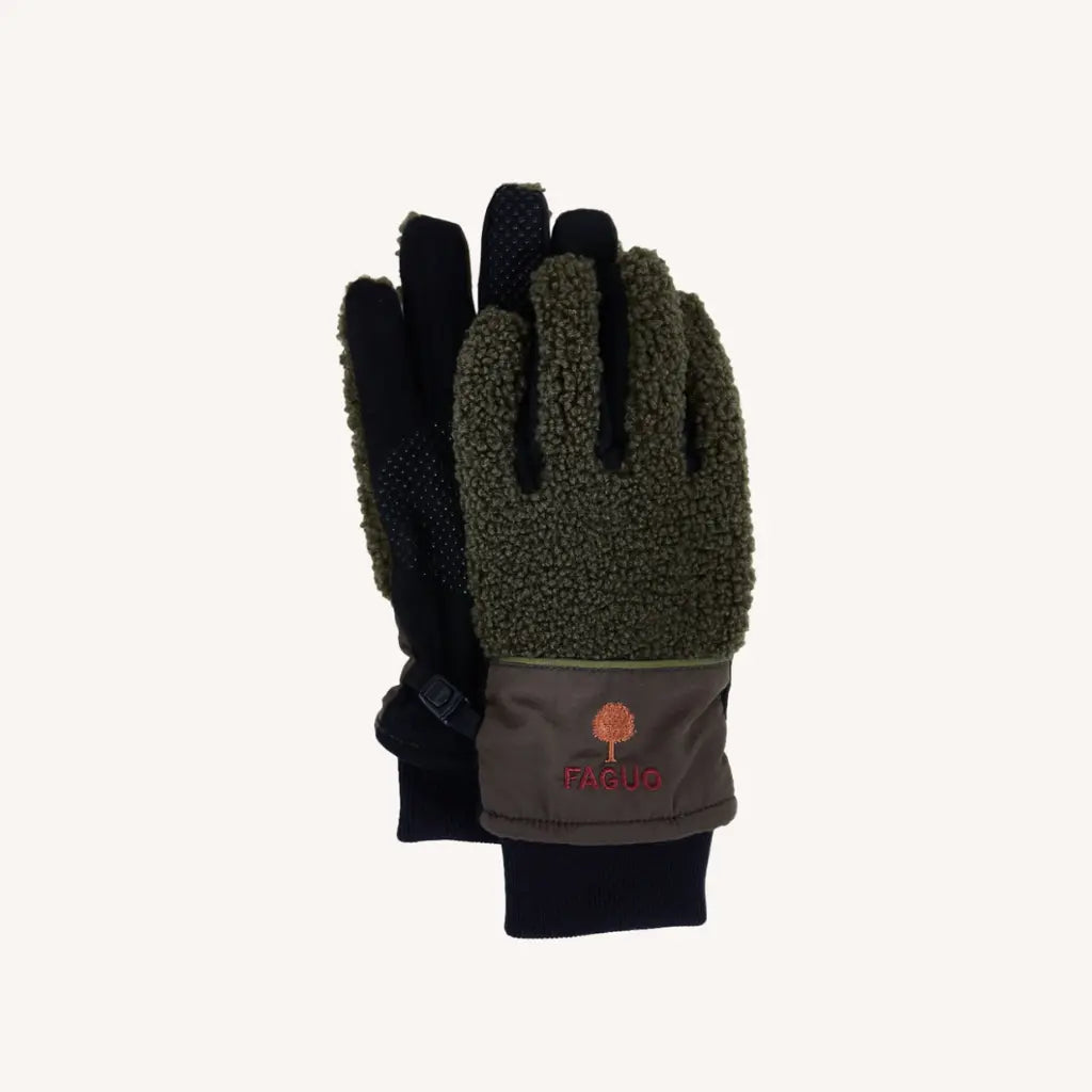 FAGUO -  GANTS SHERPA VERT FONCÉ -  Klubb